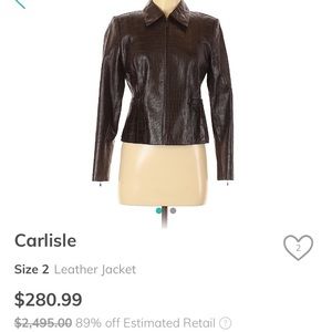 Carlisle leather jacket